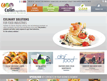 Tablet Screenshot of colin-ingredients.com